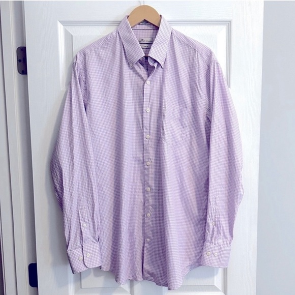 Peter Millar Other - Peter Millar Crown Soft Shirt...Light Purple/White
Gingham...Size Large